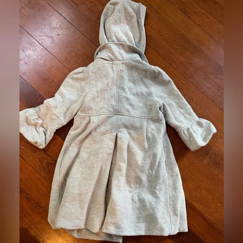 Juicy Couture Junior VTG Y2K Grey Hooded Coat